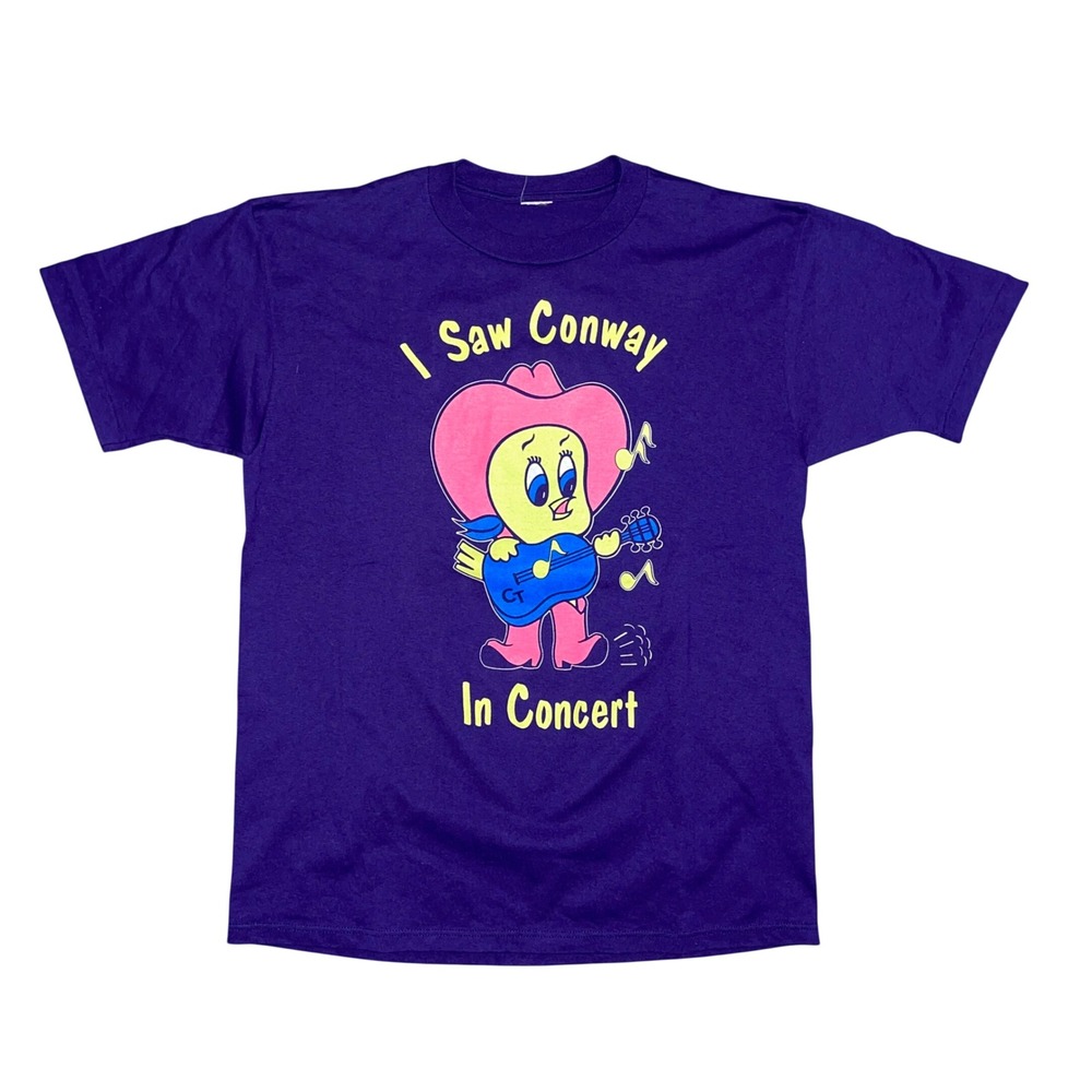 Vintage‎ I Saw Conway Twitty In Concert Tweety Parody Graphic T-Shirt Large